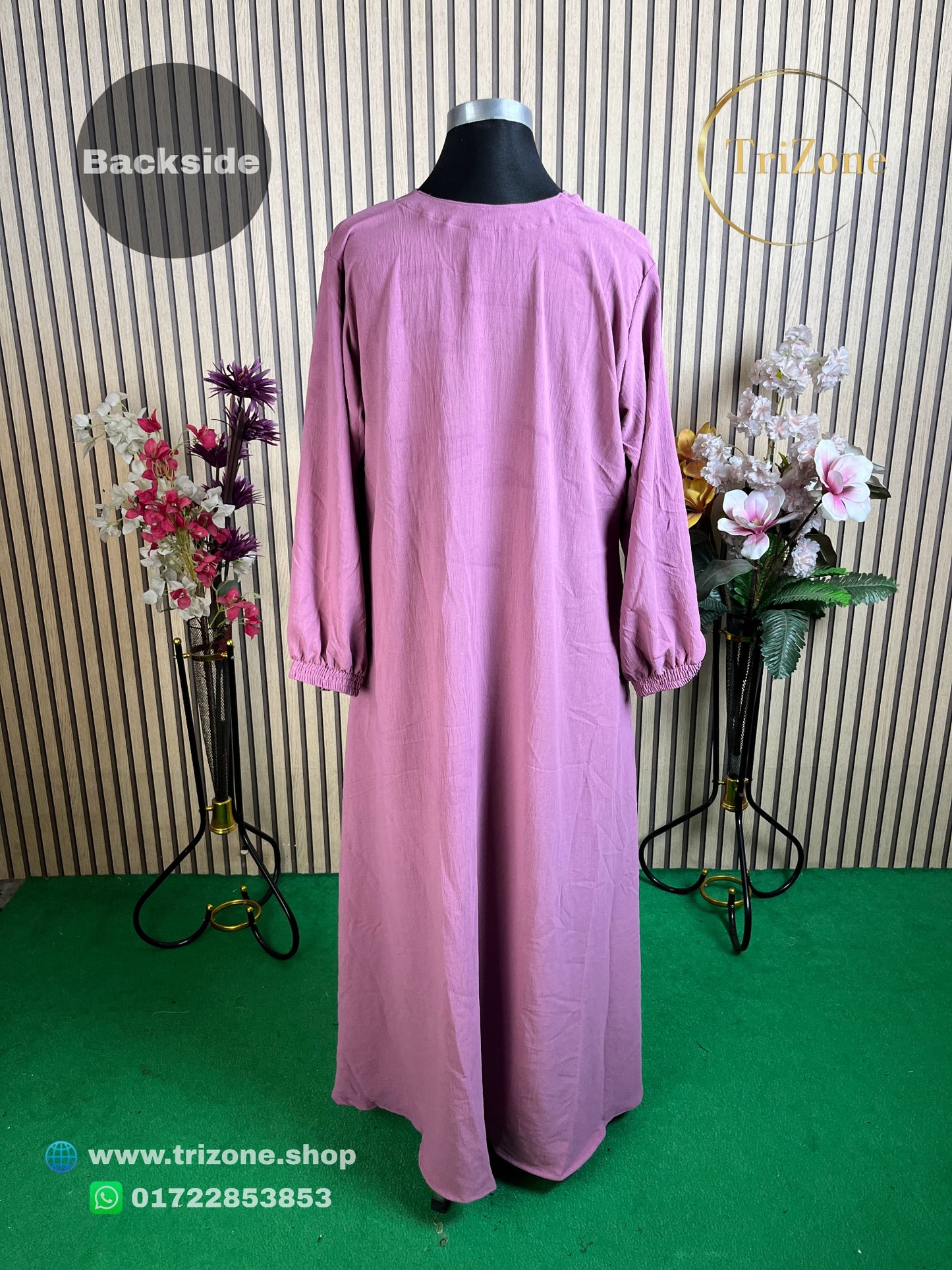 ৬ কুচি বোরকা (Muff Pink)