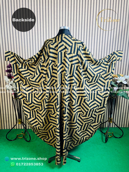 Gucci Print "Black & Cream" (লং আবায়া)