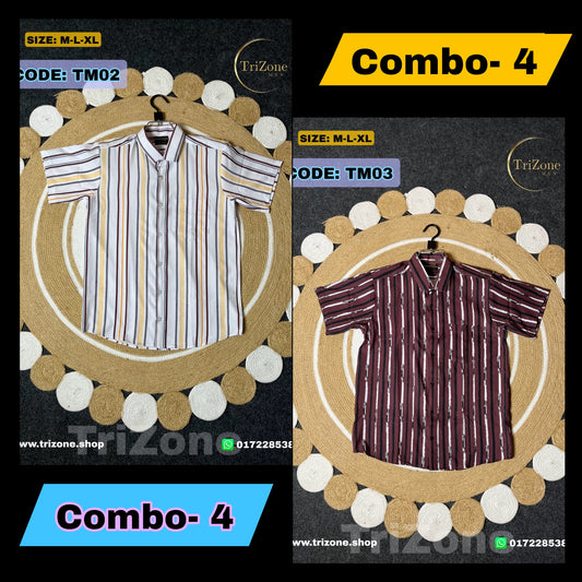 Combo- 4 | প্রিন্টের শার্ট | TM02 & TM03