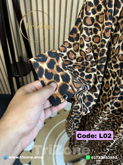 Code: L02 | Tiger Print (লং আবায়া)