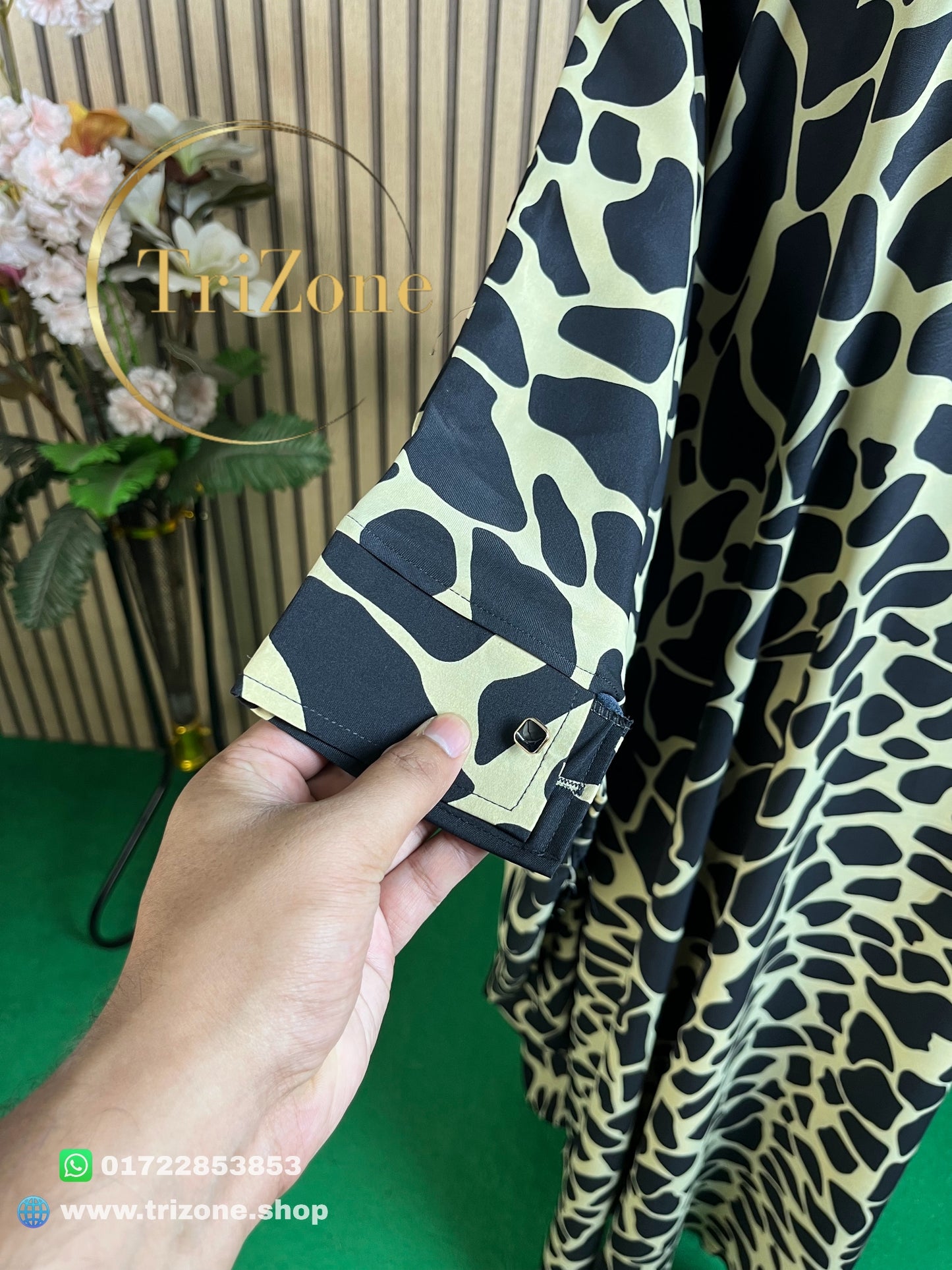 Black Marbel প্রিন্টের (লং আবায়া)
