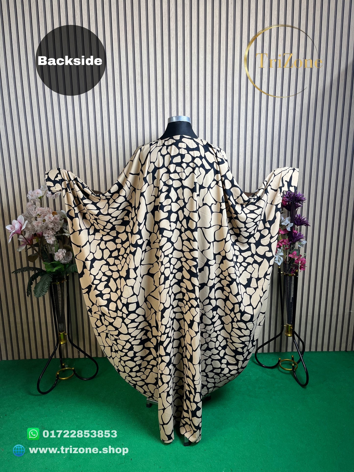 Skin Marbel প্রিন্টের (লং আবায়া)