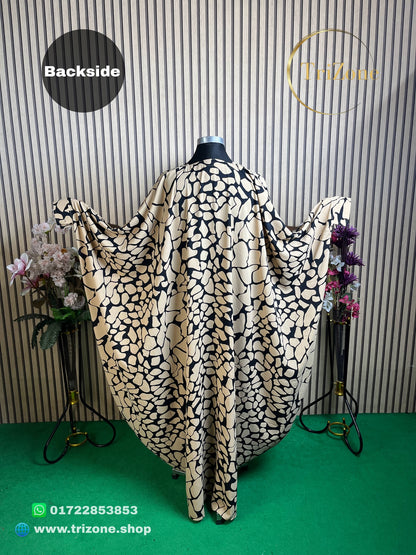 Skin Marbel প্রিন্টের (লং আবায়া)