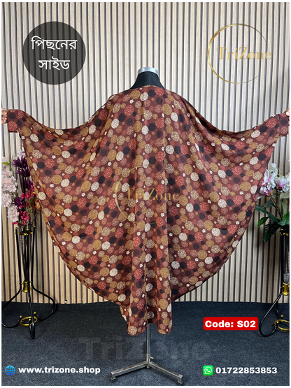 Code: S02 | Ball Print (শর্ট আবায়া)