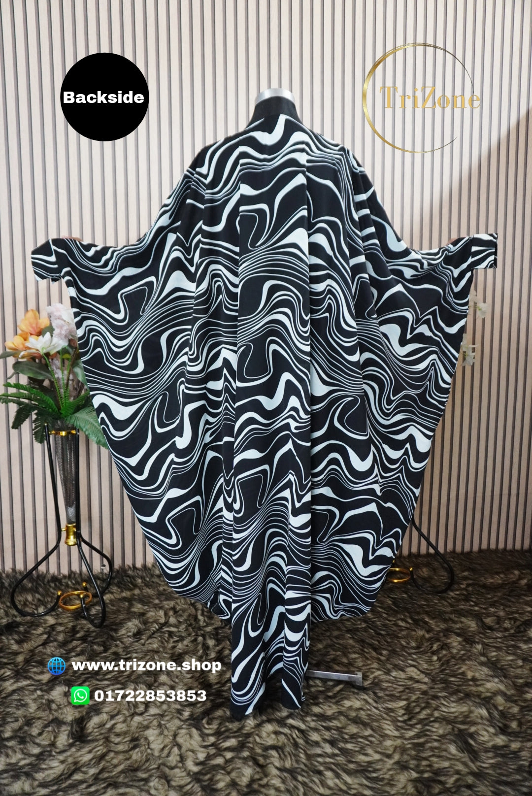 Black Zebra- লং কাফতান আবায়া।