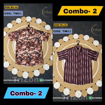 Combo- 2 | প্রিন্টের শার্ট | TM01 & TM03