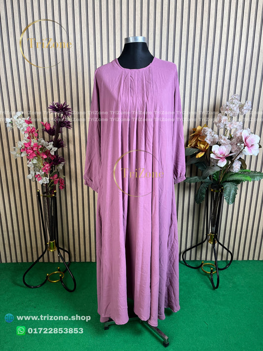 ৬ কুচি বোরকা (Muff Pink)
