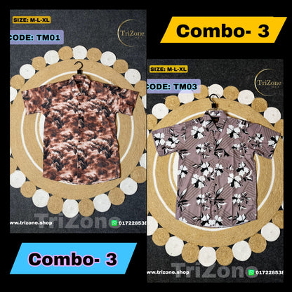 Combo- 3 | প্রিন্টের শার্ট | TM01 & TM04