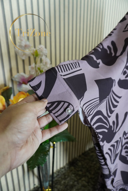 Onion Print - লং কাফতান আবায়া ।