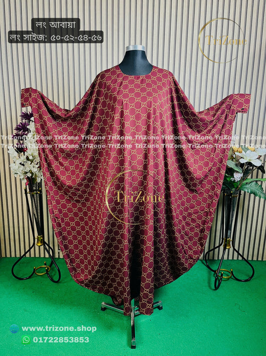 Gucci (MAROON) (লং আবায়া)