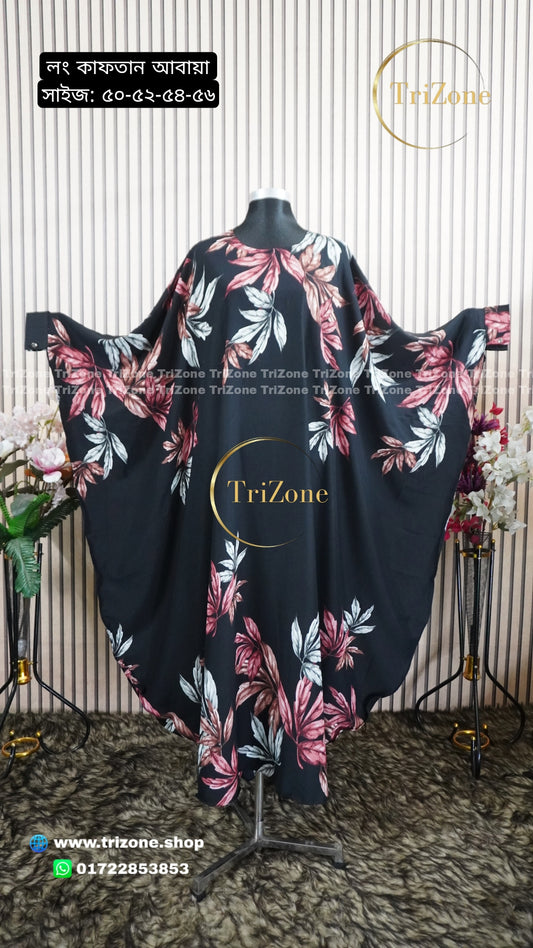 Black LEAF- লং কাফতান আবায়া।