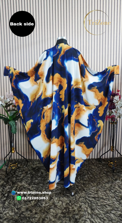 Fancy Print- লং কাফতান আবায়া।
