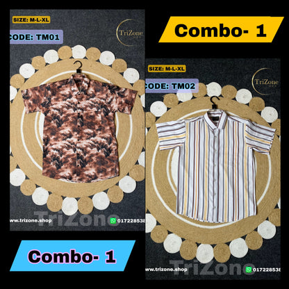 Combo- 1 | প্রিন্টের শার্ট | TM01 & TM02