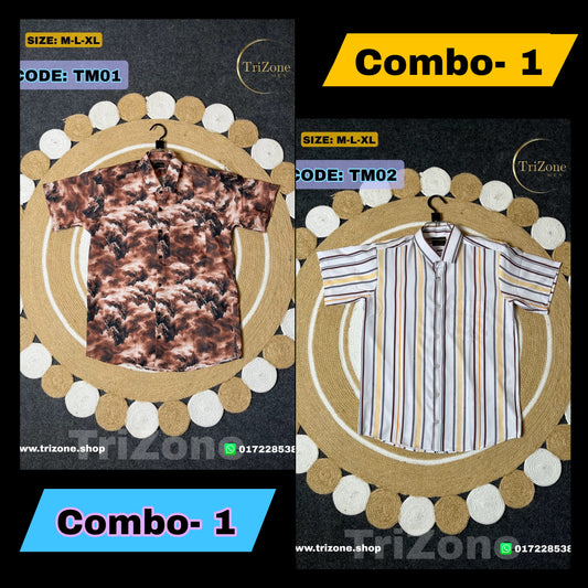 Combo- 1 | প্রিন্টের শার্ট | TM01 & TM02