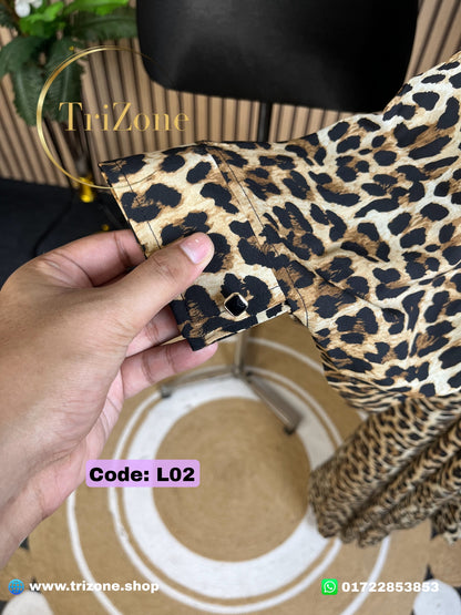 Code: L02 | Tiger Print (লং আবায়া)